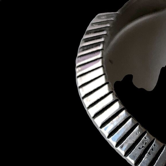 Sterling Silver Carinated Stamped RS  Native American Navajo Cuff Bracelet - Picture 9 of 10